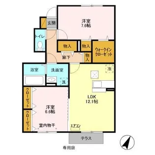 グラマードマレIII C【1階】の間取り