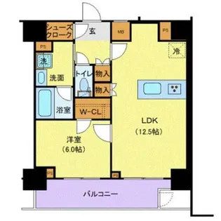 ジェノヴィア新宿中落合スカイガーデン【1階】の間取り