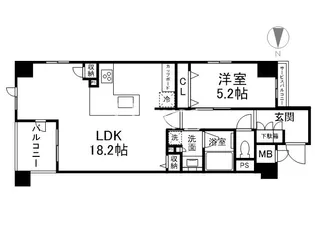 パラドール四条烏丸グレイス【3階】の間取り