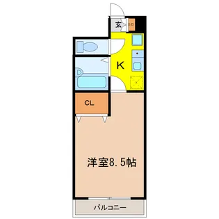 リエス新寺【2階】の間取り