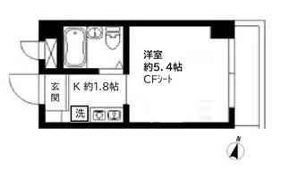 カレッジハイツ稲毛【2階】の間取り