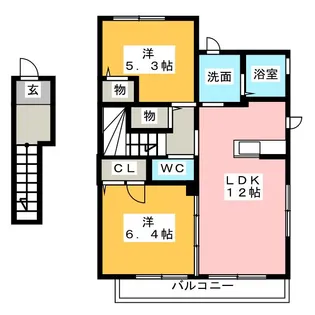 ウインド・フィル【2階】の間取り