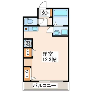 ヴァルール慶徳【3階】の間取り