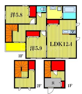 千葉県市川市南行徳3【一戸建】の間取り