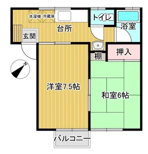 ニューキャピタル【1階】の間取り