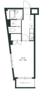 リバーレジデンス鳩川【3階】の間取り