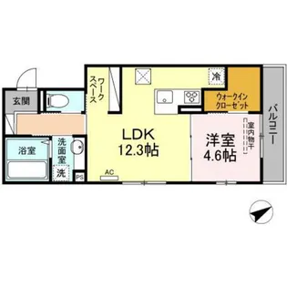 ジラソーレ中店【1階】の間取り