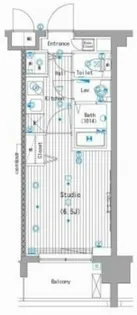 1Kの間取り画像