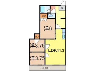 3LDKの間取り画像