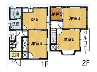桒田住宅Ⅱの間取り