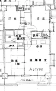 鷺沼アビテー【2階】の間取り