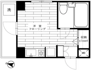 ボヌール大橋【7階】の間取り