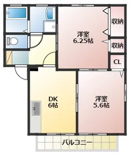 サン・グリーン手越原【2階】の間取り