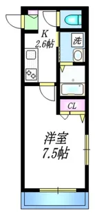 東京都北区中里1【マンション】の間取り