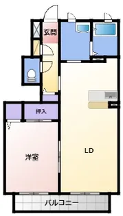 ルピナスB【1階】の間取り