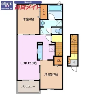 フレイム ヴィラ【2階】の間取り