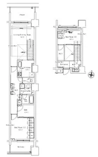 2SLDKの間取り画像