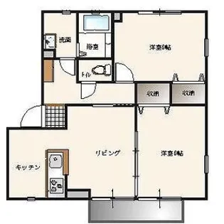 サンガーデンカムアンドエムC棟【2階】の間取り