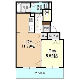 ドリームタウン三和B棟【3階】の間取り