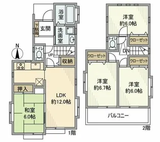 東京都町田市成瀬8【一戸建】の間取り