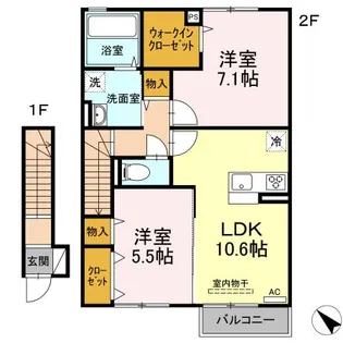 咲楽館【2階】の間取り