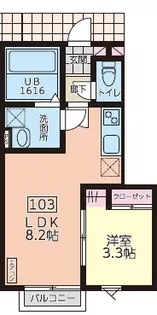 デュマンA【1階】の間取り