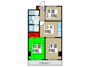 シャルルみずほ【2階】の間取り