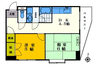 アーサー・メイジャー【5階】の間取り