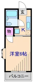 グリーンヒルハイツ【2階】の間取り
