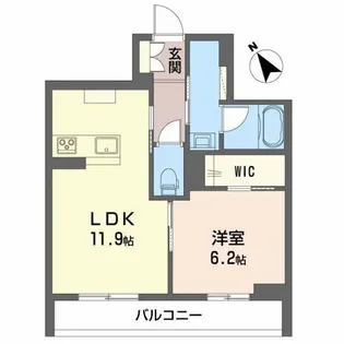 宮城県名取市美田園3【マンション】の間取り