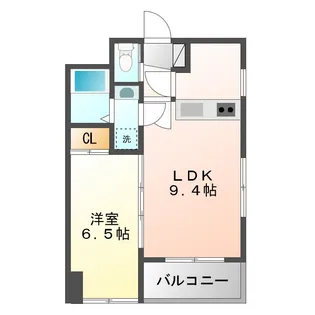 リファレンス九品寺【4階】の間取り