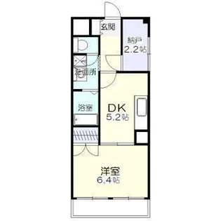エトワール船塚【1階】の間取り
