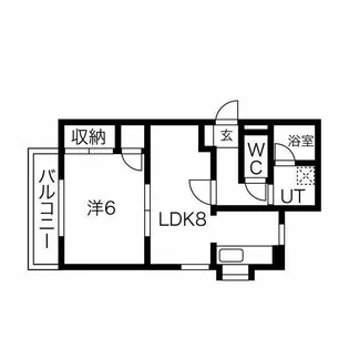 千代田ミサキコーポ【1階】の間取り