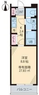 シティコート千川【2階】の間取り