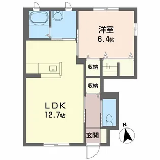 花ぽーと C棟【1階】の間取り
