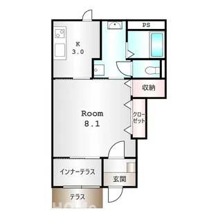 群馬県高崎市緑町1【アパート】の間取り