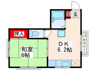 サンビレッジ春日【2階】の間取り