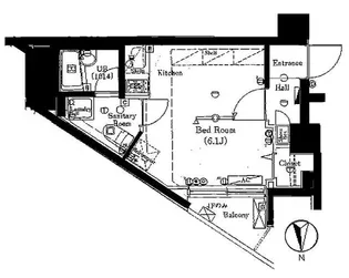 東京都新宿区中井1【マンション】の間取り