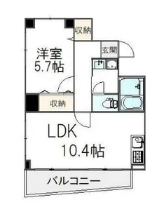 東京都渋谷区本町4【マンション】の間取り