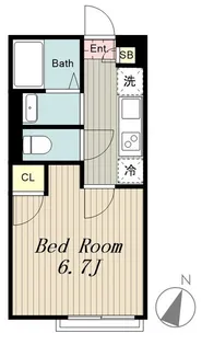 クレイノi(59401)【2階】の間取り