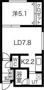 ベルビューイルミネ【4階】の間取り