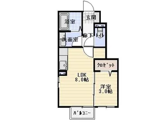 プレシャス高見 B棟【1階】の間取り