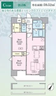 インシグニア渡辺通【11階】の間取り