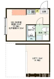 ハーモニーテラス上板橋【1階】の間取り