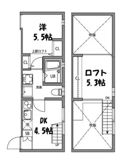 東京都世田谷区南烏山3【アパート】の間取り