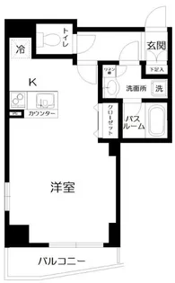 東京都目黒区下目黒1【マンション】の間取り