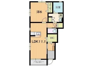 レジデンス見石【1階】の間取り