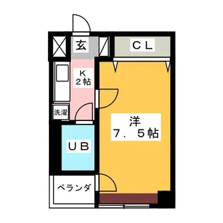 ステューディオ27【8階】の間取り