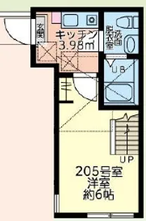 リアンスコートアールエス【2階】の間取り
