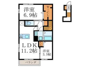 仮)Livra紫竹【2階】の間取り